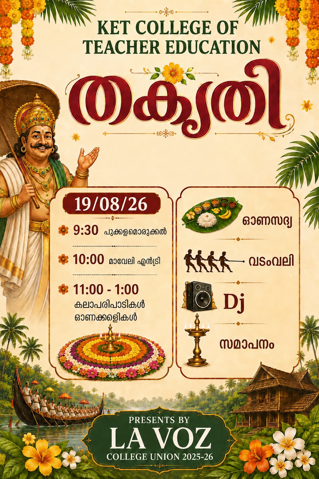 Onam Celebration — Thrikyathi